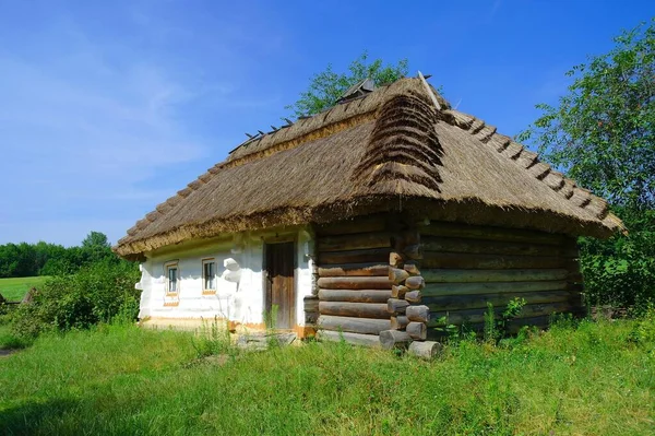 Old Traditional Ukrainian House Village — Stock Photo, Image