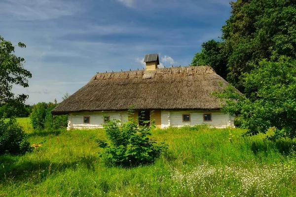 Ancienne Maison Bois Dans Village — Photo