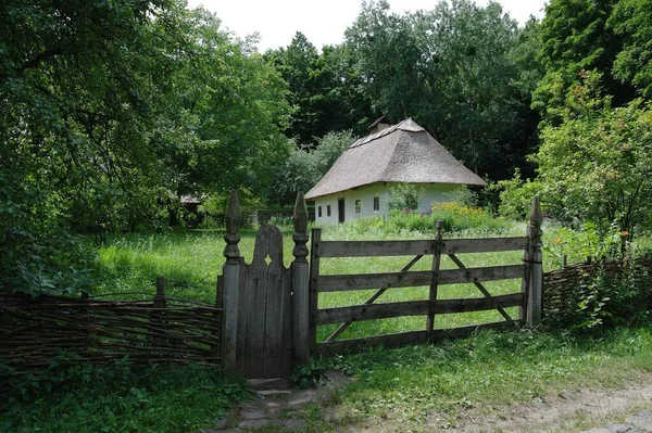 Starý Tradiční Ukrajinský Dům Obci — Stock fotografie
