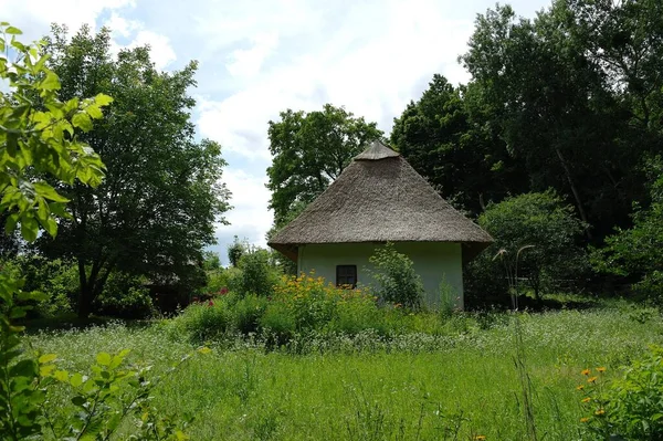 Köydeki Eski Geleneksel Ukrayna Evi — Stok fotoğraf