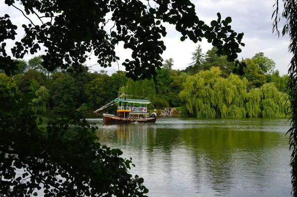 Belle Vue Sur Rivière Dans Parc — Photo