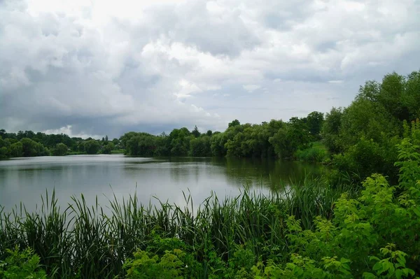 Belle Vue Sur Rivière Lac — Photo