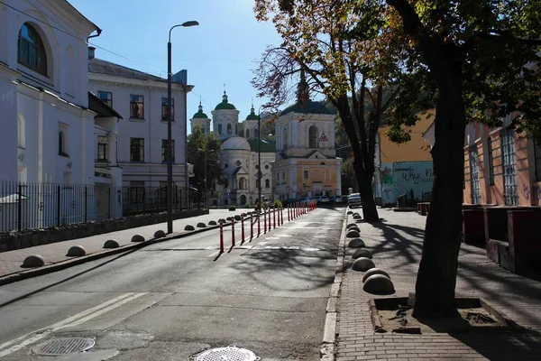 Scenic View Kyiv Street Ukraine — стоковое фото