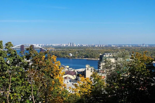 Uitzicht Stad Kiev Oekraïne — Stockfoto