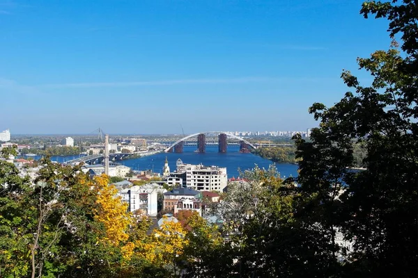 Uitzicht Stad Kiev Oekraïne — Stockfoto