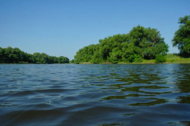 Nehirli güzel yaz manzarası