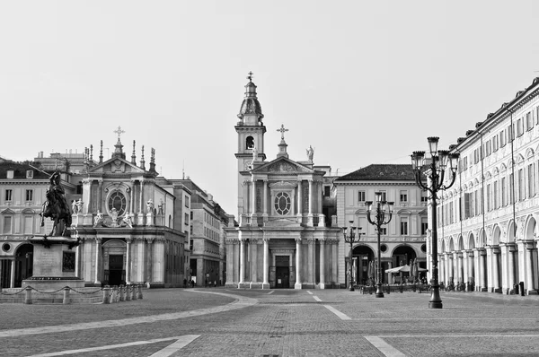 Piazza San Carlo Turin — Stockfoto