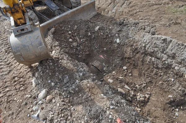 Road works construction sit — Stock Photo, Image