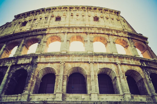 Koloseum, Rzym wyglądowi retro — Zdjęcie stockowe