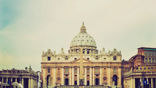 San pietro, Rzym wyglądowi retro — Zdjęcie stockowe