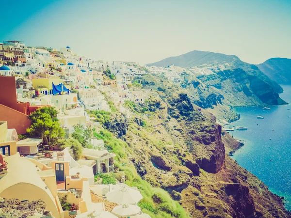 Oia Ia in Grecia look retrò — Foto Stock