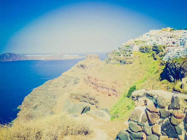 Imerovigli en Grecia mirada retro — Foto de Stock