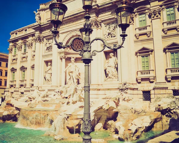 Fontana di Trevi, Roma look retrò — Foto Stock