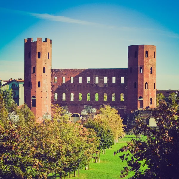 Torri Palatine, olhar retro Turim — Fotografia de Stock