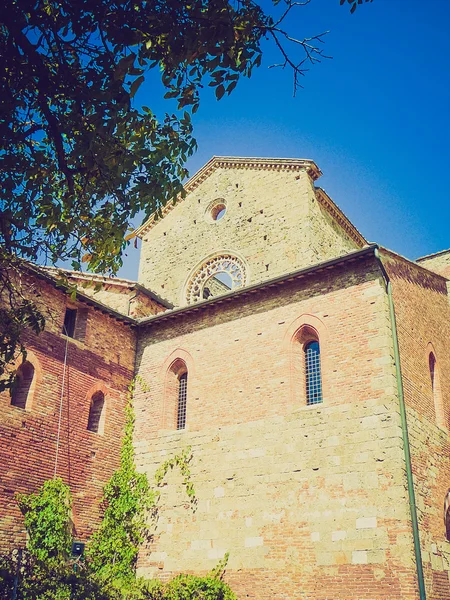 San Galgano Abbey retro looking — Stock Photo, Image