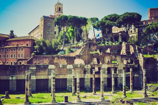 Forum Romanum, Rzym wyglądowi retro — Zdjęcie stockowe