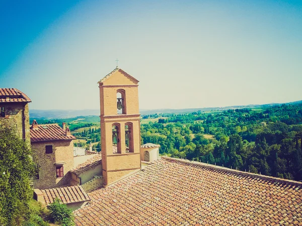 Cetona, Siena, Italy retro looking — Stock Photo, Image