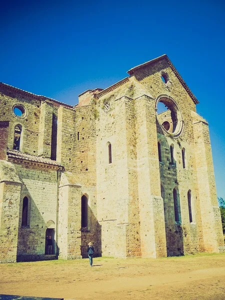 圣加尔加诺修道院修道院复古看 — 图库照片