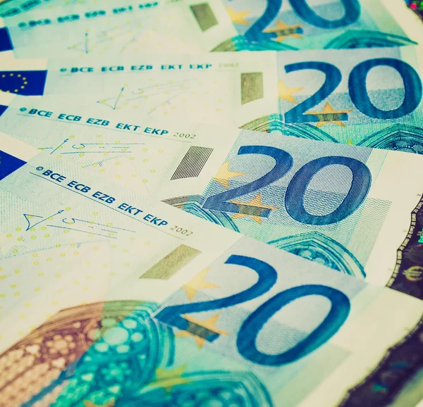 Euro note retro looking — Stock Photo, Image