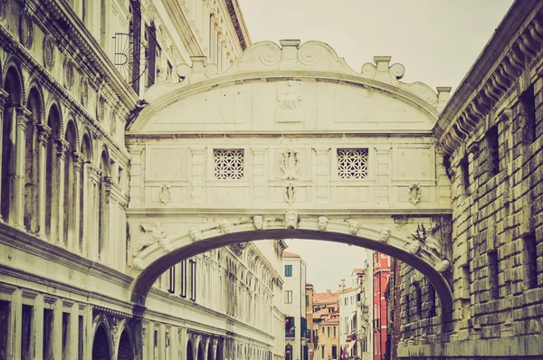 Bridge of Sighs Venice retro look — Stock Photo, Image