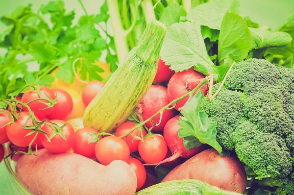 Verduras retro buscando — Foto de Stock