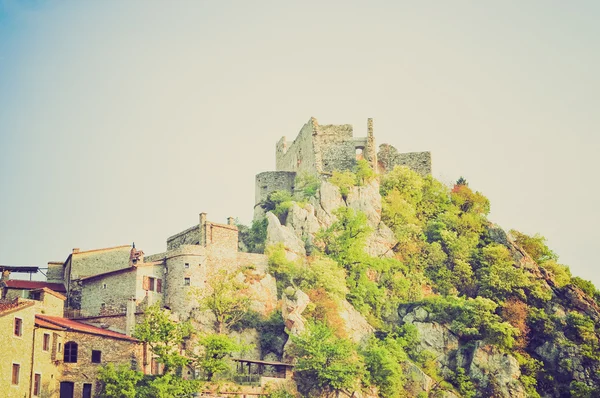 Castelvecchio di Rocca Barbena retro looking — Stock Photo, Image