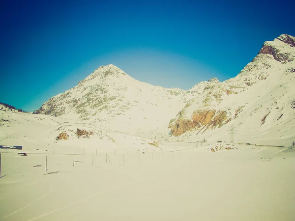 Bernina, Zwitserland retro op zoek — Stockfoto