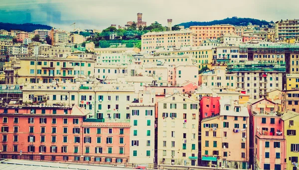 Genoa, Italy retro look — Stock Photo, Image