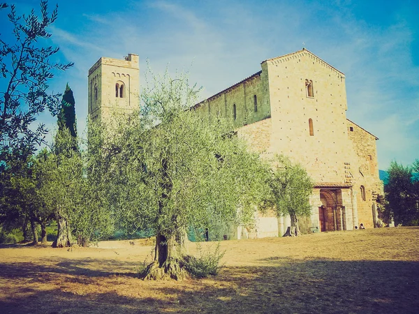 Sant Attimo Abbey, Olaszország retro keres — Stock Fotó