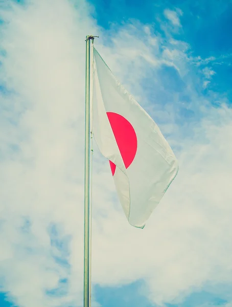 Bandeira japonesa retro olhando — Fotografia de Stock