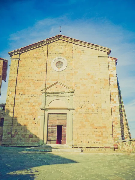 Rocca di Castiglione Orcia, Italia retro etsii — kuvapankkivalokuva