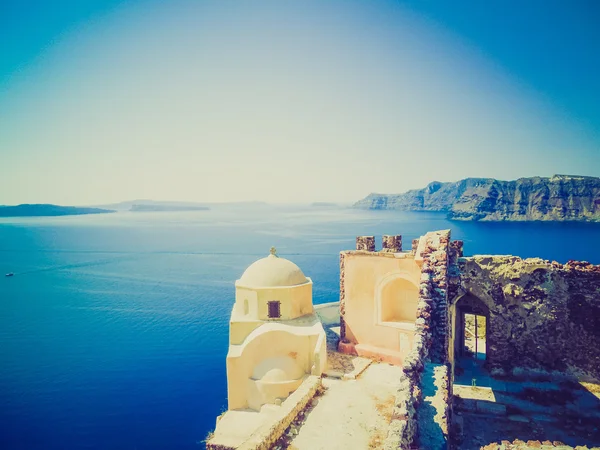 Oia Ia en Grecia mirada retro — Foto de Stock