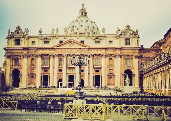 San pietro, Rzym wyglądowi retro — Zdjęcie stockowe