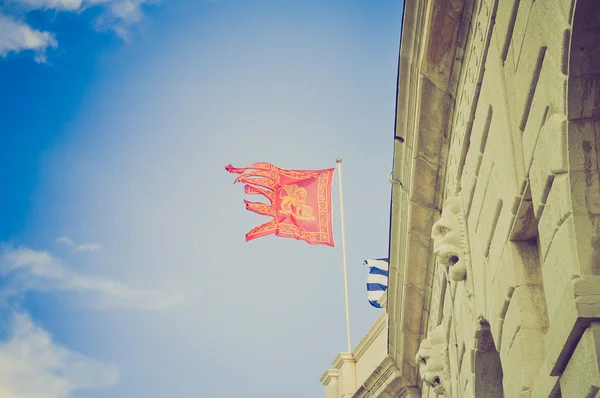 Flaga venezia Wenecja retro spojrzenie — Zdjęcie stockowe