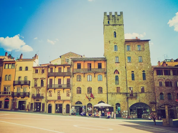 Arezzo, Itália retro olhando — Fotografia de Stock