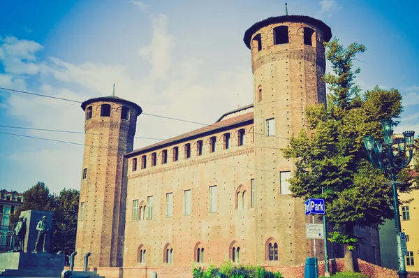 Palazzo Madama Turin retro look — Stock Photo, Image