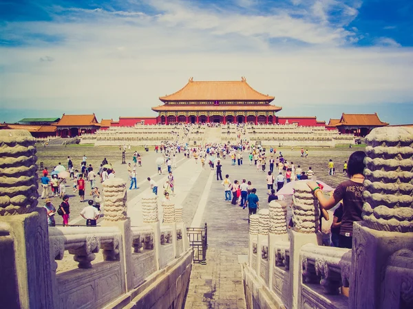 Niebiańskiego spokoju w Pekinie retro spojrzenie — Zdjęcie stockowe