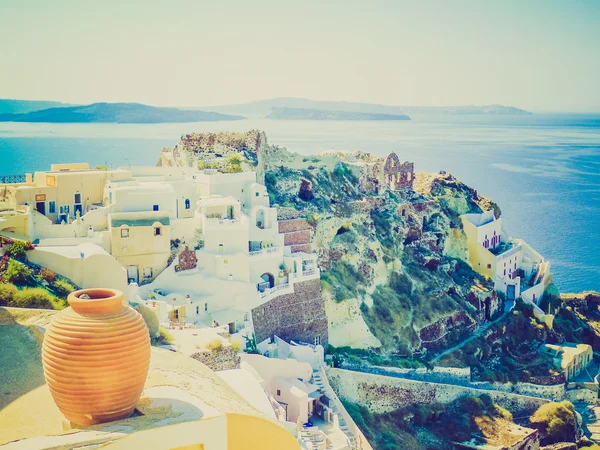 Oia Ia in Grecia look retrò — Foto Stock