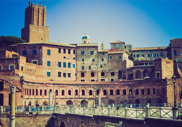 Trajan 's Market, Rome retro look — стоковое фото