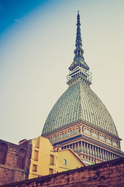 Toupeira Antonelliana Turim olhar retro — Fotografia de Stock