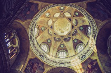 San lorenzo kilise turin retro görünüm