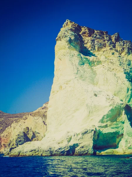 Аспрей пляж в Греции ретро-вид — стоковое фото