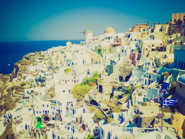 Oia Ia in Grecia look retrò — Foto Stock