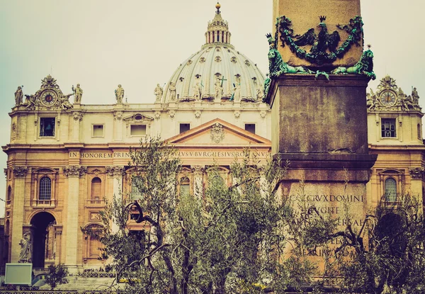 San pietro, Řím retro vzhled — Stock fotografie