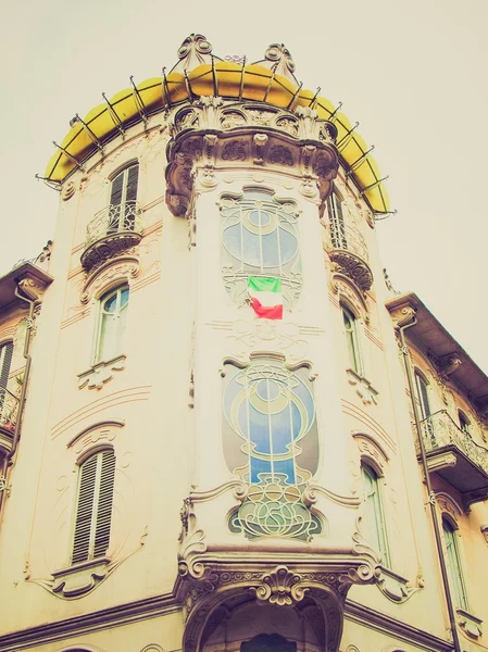 Casa Fleur, Turin retro look — Stock Photo, Image