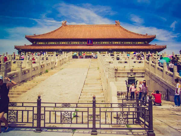 Tiananmen in Peking retro look — Stock Photo, Image