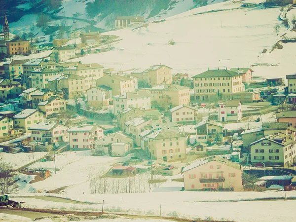 Bernina, Szwajcaria retro patrząc — Zdjęcie stockowe