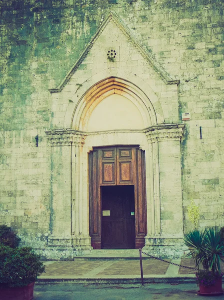 Montepulciano, italiensk retrolook – stockfoto