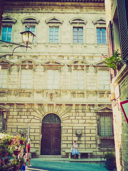 Montepulciano, Italy retro looking — Stock Photo, Image