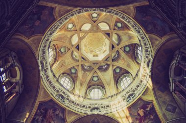 San lorenzo kilise turin retro görünüm